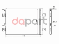 Радиатор кондиционера Renault Рено Duster Дастер / Logan Логан / Sandero Сандеро / Lada Лада Largus Ларгус 05- SAT STDC01394B0