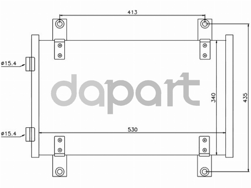 Радиатор кондиционера Peugeot Boxer 94-06 / Citroen Jumper 94-02 / Fiat Ducato 94-12 SAT ST-PG94-394-0