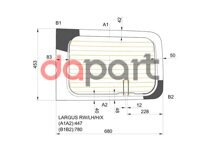 Стекло заднее распашной двери левое с обогревом Lada Лада Largus Ларгус 12- XYG LARGUSRW/LH/H/X