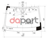 Стекло лобовое в клей Mercedes Мерседес benz a-class w169 / b-class w245 04- 3 / 5d XYG W169VCSLFW/X