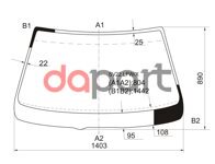 Стекло лобовое в клей Toyota Тойота Camry Камри & Vista Виста hardtop 86-90 XYG SV22LFW/X