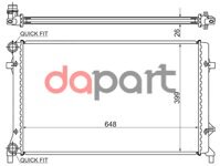 Радиатор охлаждения Audi Ауди a3 / s3 1.6 / 1.8 / 2.0 03- / Volkswagen Фольксваген Golf Гольф v / Jetta Джетта / Caddy Кадди 1.4 / 1.6 / 2.0 / 2.5 05- / Volkswagen Фольксваген Passat Пассат b6 / Toura