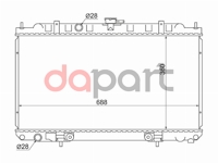 Радиатор охлаждения Nissan Ниссан ad / Wingroad Вингроад / Sunny Санни b15 / Almera Альмера / Bluebird Блюберд Sylphy Силфи / Primera Примера p12 qg13-qg18 1.3 / 1.8 98- SAT NS000116