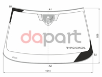 Стекло лобовое + дд + камера SKODA SUPERB III 4 / 5D 15- SAINT-GOBAIN SEKURIT 7819AGACMVZ1L