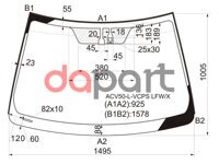 Стекло лобовое (Датчик дождя) Toyota Camry (XV50) 11-18 / Camry UAE/USA 11-17 XYG ACV50-L-VCPS LFW/X