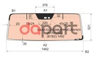 Стекло лобовое атермальное с обогревом в резинку Mercedes-benz Мерседес Бенц g-class w463 g500 80- 3 / 5d(solar-x з XYG SOLAR5327AGNBLAHM1BLFW/W/X