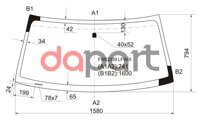 Стекло лобовое в клей Toyota Тойота Sequoia Секвойя van 2001- \ 4 door Tundra Тундра pickup 2004-2006 XYG FW02359LFW/X