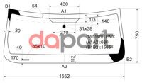 Стекло лобовое в клей dodge nitro 4d utility 2007- XYG DW01670LFW/X