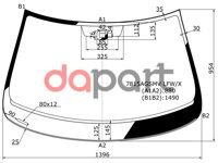 Стекло лобовое в клей Skoda Шкода Rapid Рапид / Seat Сеат toledo 2013- XYG 7815AGSMVLFW/X