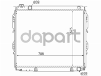 Радиатор охлаждения Toyota Тойота Sequoia Секвойя / Tundra Тундра 2uz 01- SAT TY0009UCK35