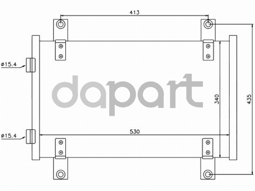 Радиатор кондиционера Peugeot Boxer 94-06 / Citroen Jumper 94-02 / Fiat Ducato 94-12 SAT ST-PG94-394-0