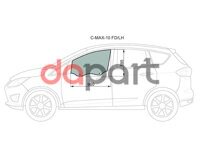 Стекло двери переднее левое Ford Форд C-max Си-мах MPV МПВ 2010- XYG CMAX10FD/LH