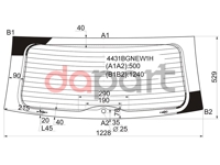 Стекло заднее с обогревом Kia Киа Ceed Сид 5D WGN 06-12 SAINT-GOBAIN SEKURIT 4431BGNEW1H