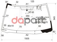 Стекло лобовое Toyota Camry (XV30) 01-06 / Camry UAE/USA 01-06 XYG ACV30-L1 LFW/X