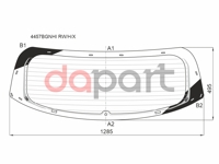 Стекло заднее с обогревом KIA CEED 5D HBK 18- SAINT-GOBAIN SEKURIT 4457BGNHI