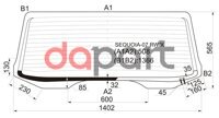 Стекло заднее с обогревом Toyota Тойота Sequoia Секвойя 4d utility 2008-2009 XYG SEQUOIA07RW/X