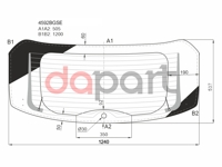 Стекло заднее с обогревом LADA VESTA SW 17- BOR 4592BGSE