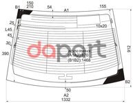 Стекло заднее (Цвет зеленый/ Обогрев/ Антенна) Toyota Camry (XV50) 11-18 / Aurion 12-15 / Camry UAE/ XYG ACV50 RW/H/X