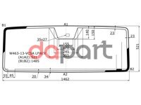 Стекло лобовое + датчик дождя + антенна в резинку Mercedes-benz Мерседес Бенц g-class w463 12- XYG W46313VCSALFW/X