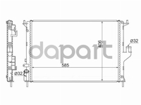 Радиатор охлаждения Renault Рено Logan Логан / Sandero Сандеро 1.4, 1.6 с кондиционером 08- / Renault Рено Duster Дастер 1.6, 2.0 без кондиционера / Lada Лада Largus Ларгус SAT RN0002081