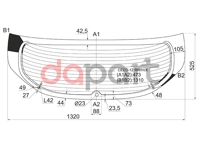 Стекло заднее с обогревом KIA CEED 5D HBK 12- SAINT-GOBAIN SEKURIT 4442BGNHI