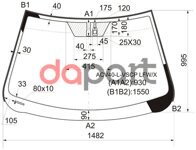 Стекло лобовое (Датчик дождя) Toyota Camry (XV40) 06-11 / Aurion 06-12 / Camry UAE/USA 06-11 XYG ACV40-L-VSCP LFW/X