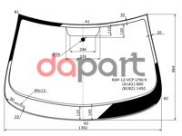 Стекло лобовое в клей Skoda Шкода Rapid Рапид / Seat Сеат toledo 4d 12- XYG RAP12VCPLFW/X