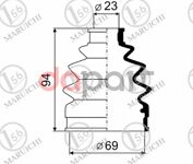 Пыльник шрус наружный TOYOTA PLATZ 99-05/VITZ 99-05/YARIS 99-02/ CHEVROLET AVEO 1.2 ABS 02-08 MARUICHI 2151