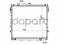 Радиатор охлаждения Toyota Тойота Sequoia Секвойя / Tundra Тундра 4,7 / 5,7 07- SAT TY0009URK50