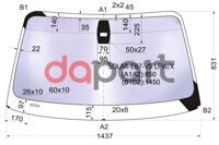 Стекло лобовое атермальное в клей BMW БМВ 1-series e81 / e87 04- 2 / 3 / 5d(solar-x защита от ультрафиолета) XYG SOLARE87VSLFW/X