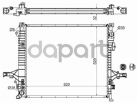 Радиатор охлаждения Volvo Вольво xc90 02- SAT VL0006