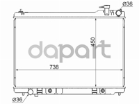 Радиатор охлаждения Infiniti Инфинити fx35 03- SAT NS0009FX35