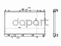 Радиатор охлаждения Mitsubishi Митсубиси Lancer Лансер Cedia Цедия 1.5 / 2.0 00-03 / Lancer Лансер ix 1.3 / 1.6 / 2.0 03-07 (пластинчатый) SAT MC0001CSMT