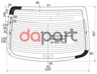 Стекло заднее с обогревом Toyota Тойота Camry Камри / auRio Риоn / Daihatsu Дайхатсу Altis Алтис 06- SAT SPGACV40RW/H/X
