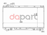 Радиатор охлаждения Toyota Тойота Rav4 Рав 4 94-98 SAT TY000410