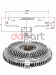 Вискомуфта Audi Ауди a4 97-04 / a6 97-05 / a8 97-02 / Skoda Шкода Superb Суперб 01-08 / Volkswagen Фольксваген Passat Пассат 98-05 2,5d SAT ST059121350H