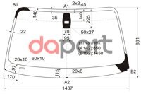 Стекло лобовое в клей BMW БМВ 1-series e81 / e87 04- 2 / 3 / 5d XYG E87VSLFW/X