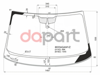 Стекло лобовое + дд AUDI A5 CPE / SPORTBACK 17- SAINT-GOBAIN SEKURIT 8633AGAMVZ