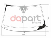 Стекло лобовое + дд + камера AUDI A6 (C8) 4 / 5D 18- SAINT-GOBAIN SEKURIT 8644AGACMVZ