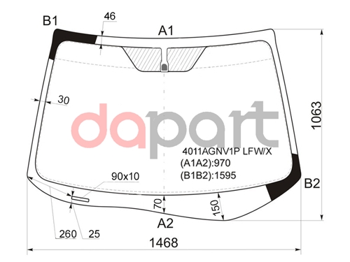 Стекло лобовое Honda CR-V 11-18 HONDA 73111-T0M-K01