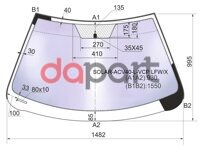 Стекло лобовое атермальное в клей Toyota Тойота Camry Камри 06-(solar-x защита от ультрафиолета) XYG SOLARACV40LVCPLFW/X