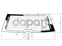 Стекло заднее с обогревом ВАЗ / LADA 2111 5D WGN 97-09 BOR 4503BCLE