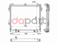 Радиатор охлаждения Toyota Тойота Land Cruiser Ленд Крузер 200 1gr-fe 07- SAT TY000920040