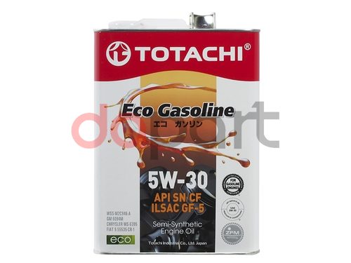 Масло моторное полусинтетическое TOTACHI Eco Gasoline 5W-30 SN, CF, C2, GF-5 4л TOTACHI 10804